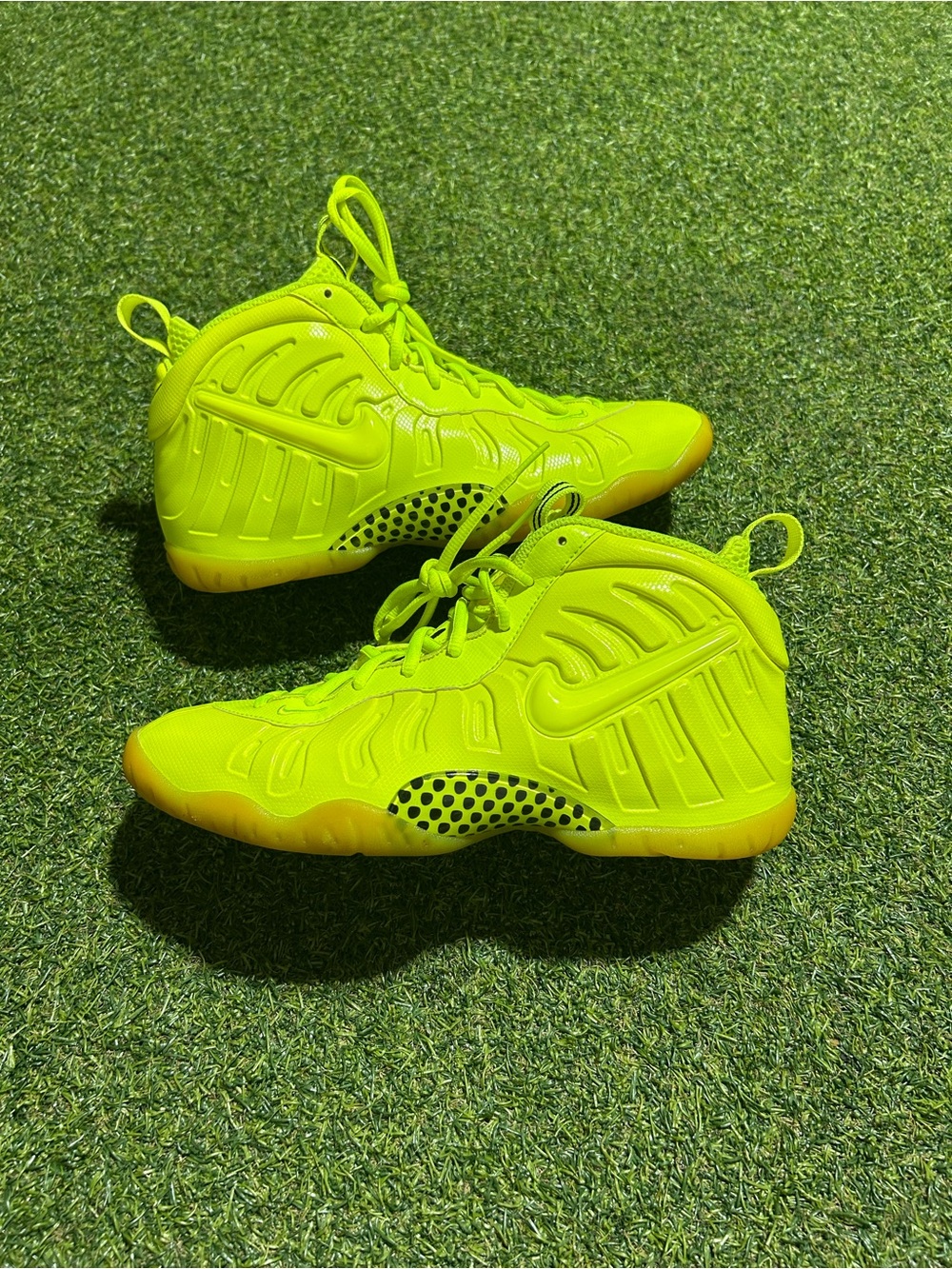 Neon Nike Foamposite Sneakers